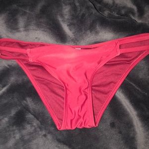 red bathing suit bottoms